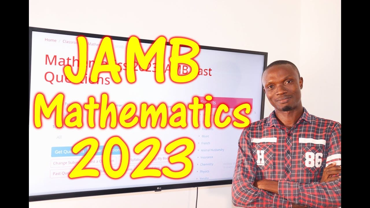 2023 JAMB Mathematics Past Questions (2024) Full Poster HD — Watch & Download on MovieBox