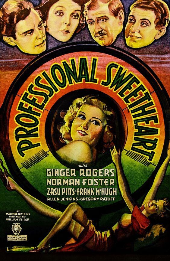 Professional Sweetheart (1933) Full Poster HD — Watch & Download on MovieBox