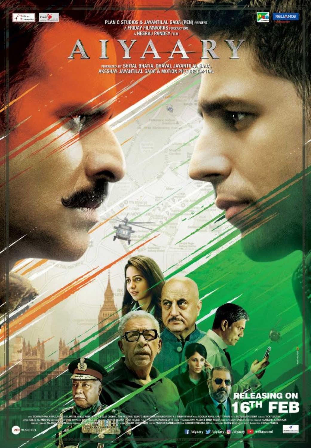Aiyaary (2018) Full Poster HD — Watch & Download on MovieBox