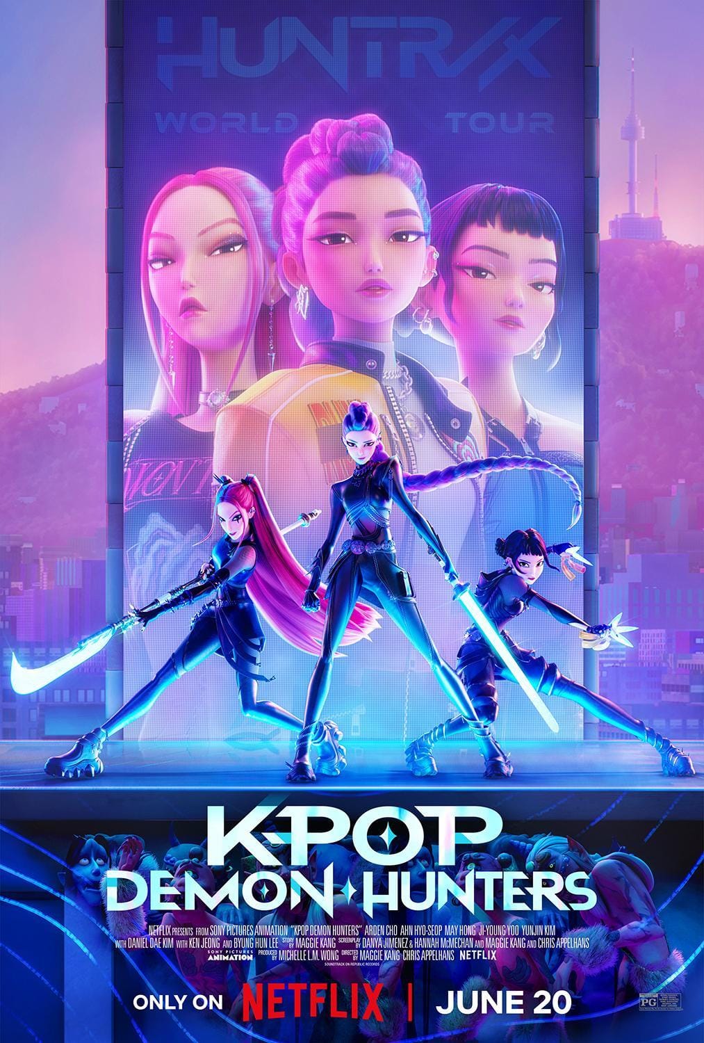 KPop Demon Hunters (2025) Full Poster HD — Watch & Download on MovieBox